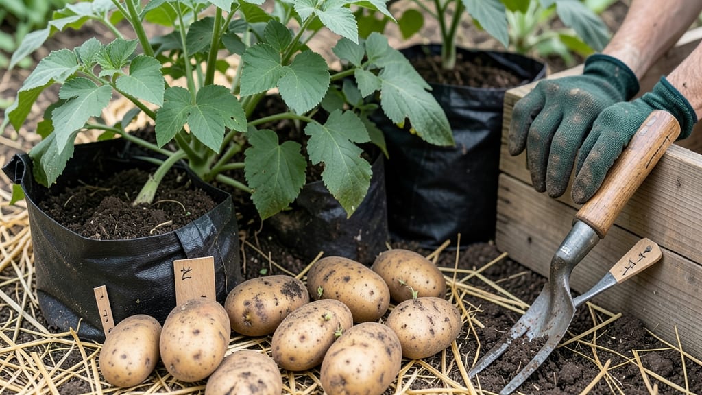 How to Plant Seed Potatoes in Grow Bags: Layering Method for Bigger Harvests
